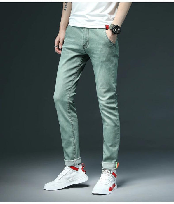 Men's Green Skinny Jeans