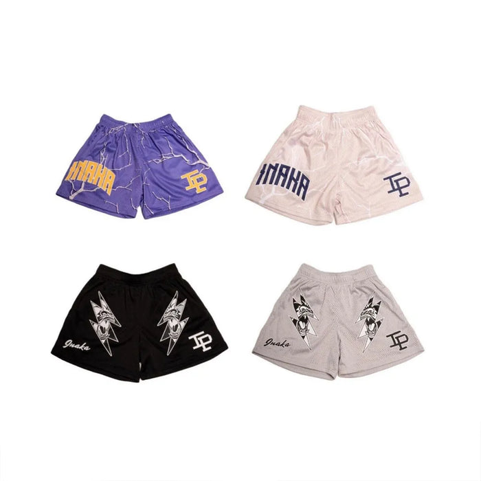 Inaka Double Mesh Shorts 2023 Men Women Classic GYM Workout Shorts Inaka Power
