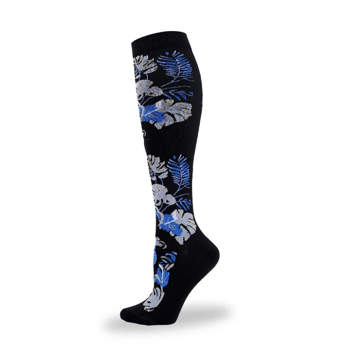 50 Styles Compression Socks Sports Happy Compression Socks Best for Anti Fatigue Pain Relief Knee High Men Women Socks