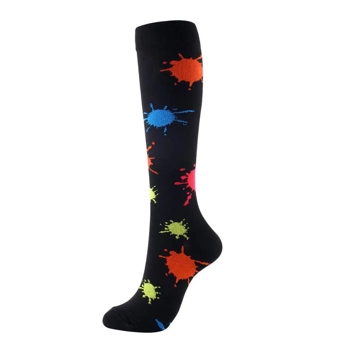 50 Styles Compression Socks Sports Happy Compression Socks Best for Anti Fatigue Pain Relief Knee High Men Women Socks