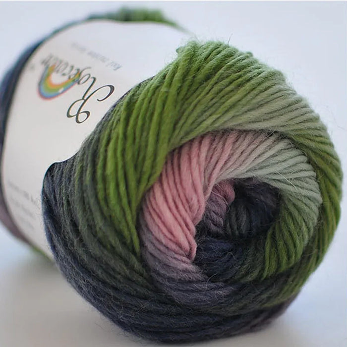 100% Wool Yarn Rainbow Color for Hand Knitting Crochet Plush Thickness Lanas Thread DIY Soft Scarf Shawl Sweater