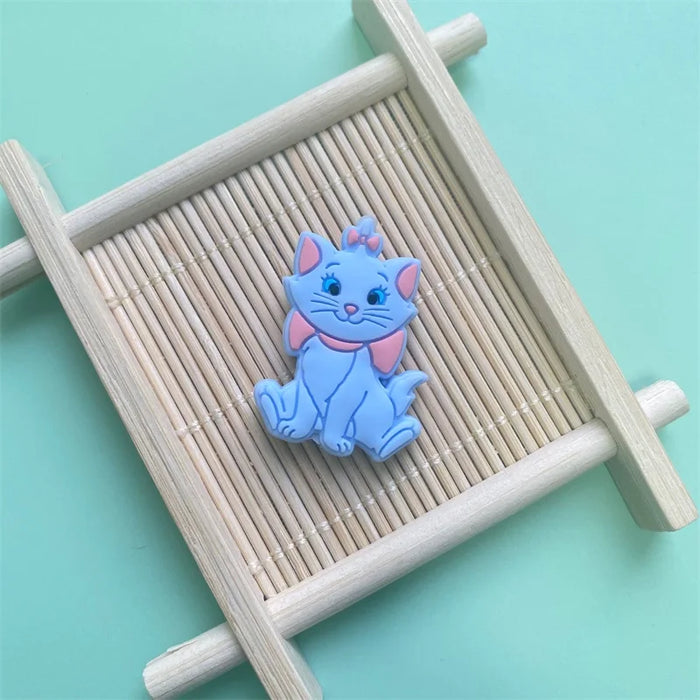 10pcs Silicone lion Beads Cartoon Teether DIY Baby Pacifier Teething Making Necklace Sensory Toy Food Grade Beads