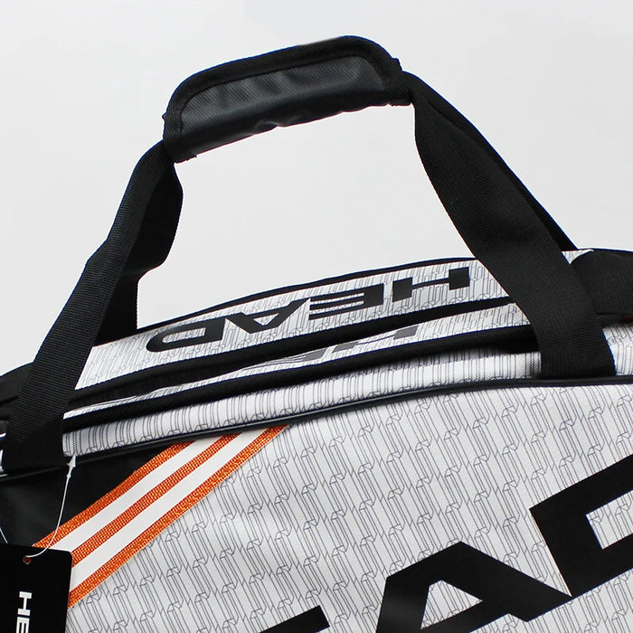 HEAD Tennis Rackets Bag Large Capacity 6-9 Pieces Tennis Backpack Badminton Gymbag Squash Racquet Bag With Separated Shoes Bag