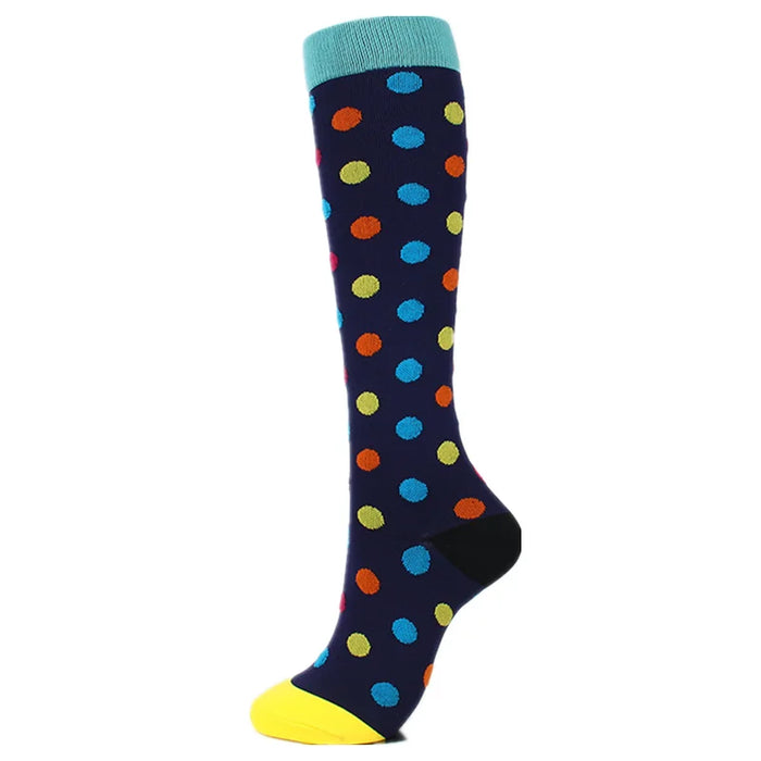 50 Styles Compression Socks Sports Happy Compression Socks Best for Anti Fatigue Pain Relief Knee High Men Women Socks