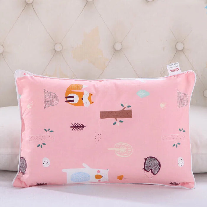 Fashion Hot 100% Cotton Baby Girl Boy Kindergarten Children Pillow Case Kid Cartoon Animal Pattern Pillow Cover 30x50cm