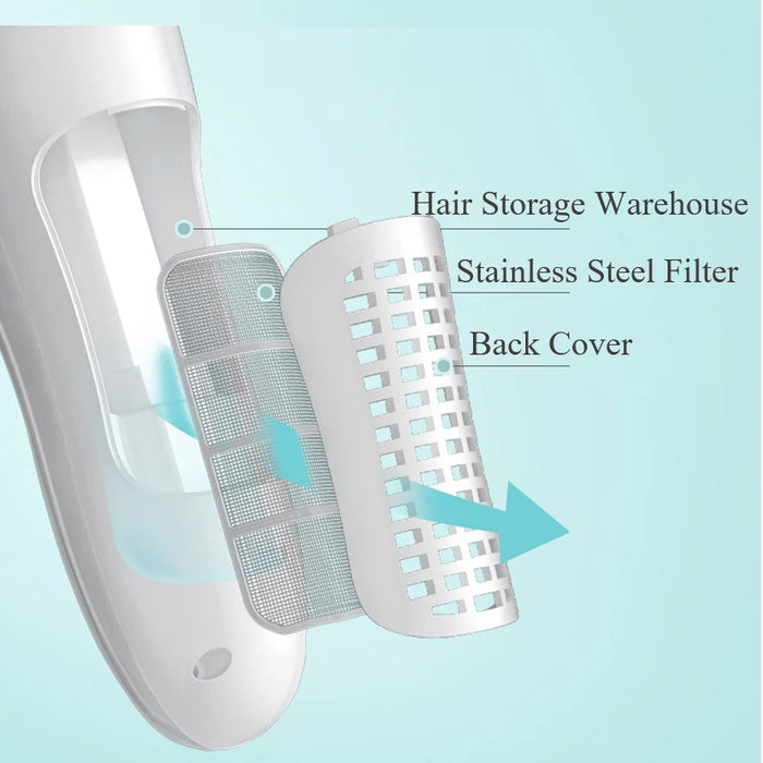 Mute Kids Hair Trimmer Automatic Gather Waterproof Baby Adult Hair Clipper Electric Hair Cutting Baby Care No Oil