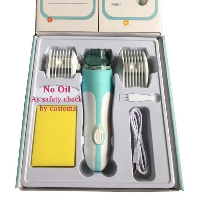 Mute Kids Hair Trimmer Automatic Gather Waterproof Baby Adult Hair Clipper Electric Hair Cutting Baby Care No Oil