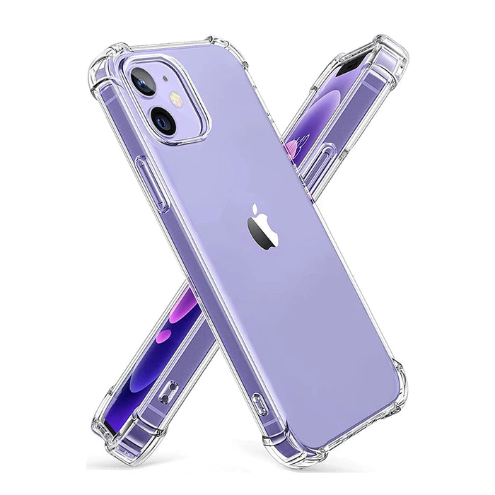 Clear Shockproof Phone Case For iPhone 15 13 12 11 Pro Max XS Max X XR 8 7 6 6S Plus SE 2020 12 13 14 Mini Silicone Case Cover