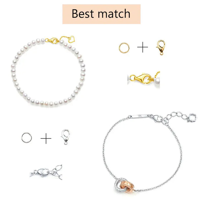 1Box Jewelry Findings Kits Zinc Alloy Open Jump Rings Lobster Clasps for DIY Bracelet Necklace Chain Accessories Making Supplies