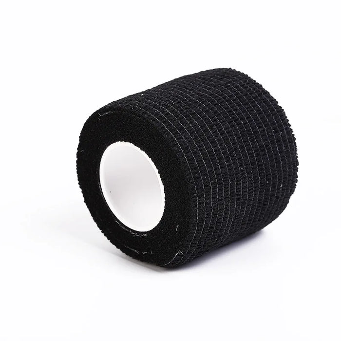 6/12/24 Black Tattoo Grip Bandage Cover Wraps Tapes Nonwoven Waterproof Self Adhesive Finger Wrist Protection Tattoo Accessories