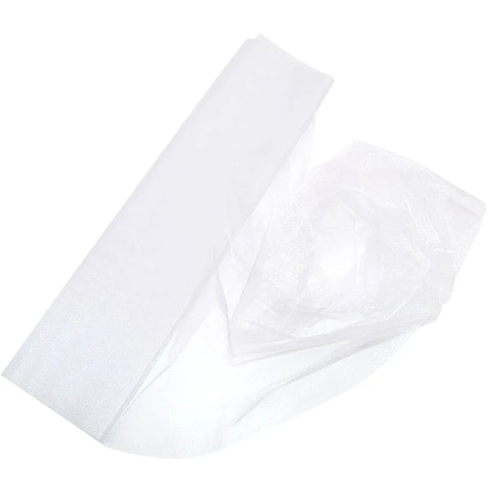 5meter/lot sheer crystal organza tulle roll fabric for wedding party decoration organza chair sashes width 45cm