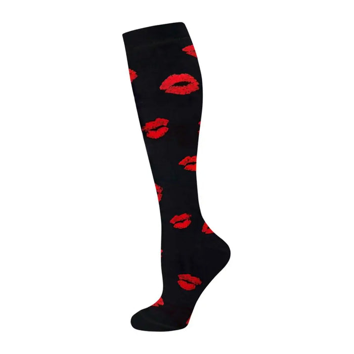 50 Styles Compression Socks Sports Happy Compression Socks Best for Anti Fatigue Pain Relief Knee High Men Women Socks