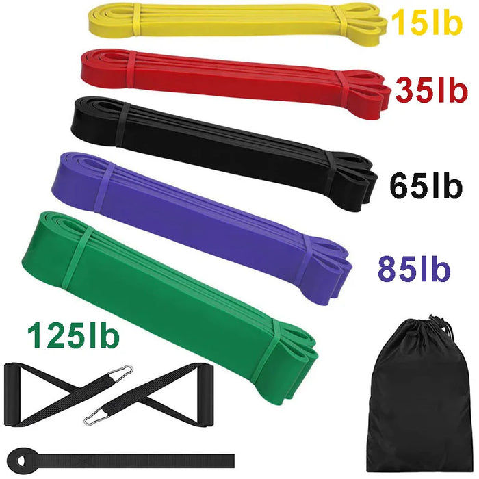 Fitness Band Pull Up Elastic Bands Rubber Resistance Loop Power Band Set Home Gym Workout Expander Strengthen Trainning