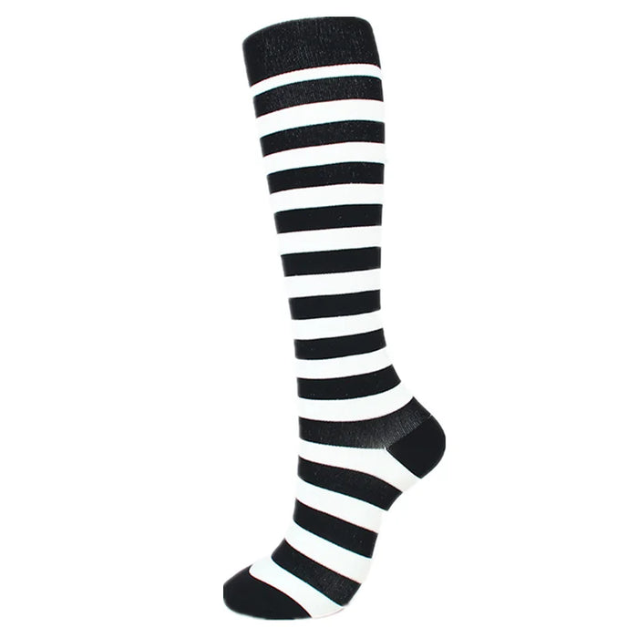 50 Styles Compression Socks Sports Happy Compression Socks Best for Anti Fatigue Pain Relief Knee High Men Women Socks