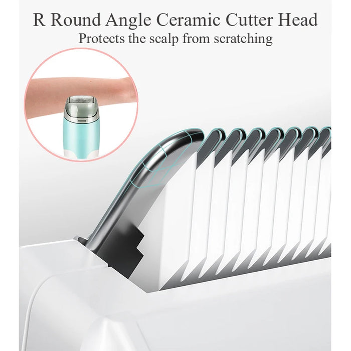 Mute Kids Hair Trimmer Automatic Gather Waterproof Baby Adult Hair Clipper Electric Hair Cutting Baby Care No Oil