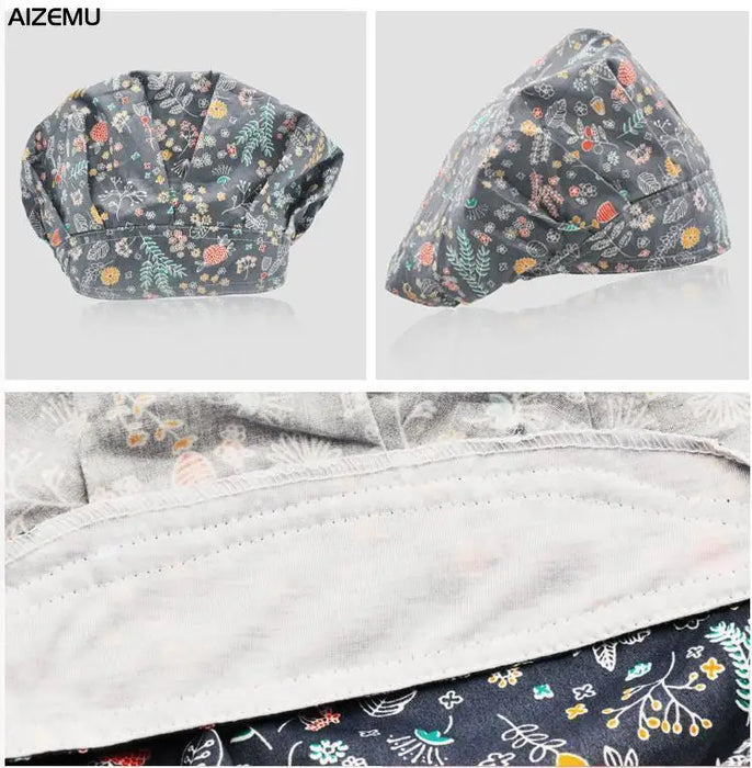 Cute Elastic Kitchen work Hats Restaurant Breathable chefs hat Hotel Cooking Accessories Cap Women Dust proof housework Hat Men