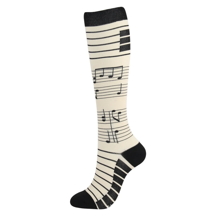 50 Styles Compression Socks Sports Happy Compression Socks Best for Anti Fatigue Pain Relief Knee High Men Women Socks