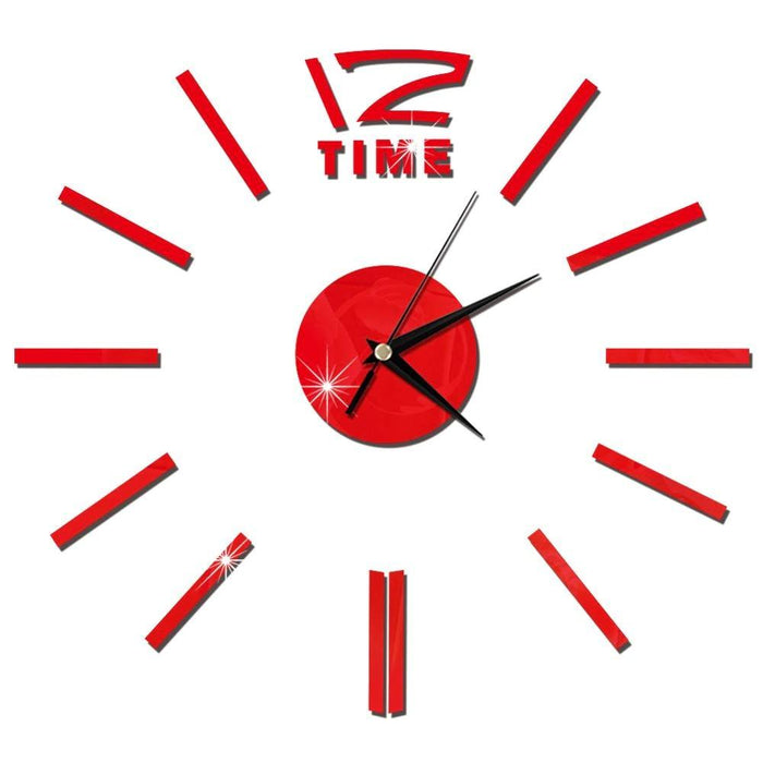 Red Decal II DIY Wall Clock