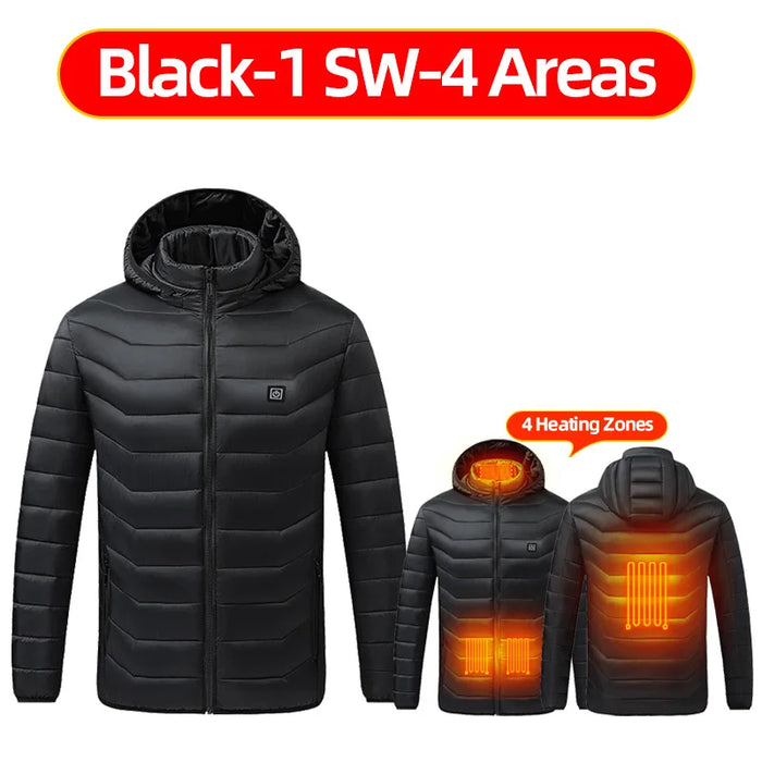 Heated Jackets For Men And Women Usb Electric Heated Hoodie Winter Heating Clothing Warming Hunting Coat Rechargeable