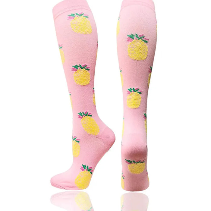Compression Socks Men's Varicose Veins Diabetes Women's Long Tube Sports Socks Running Riding Medical Nurse Blood Circulation