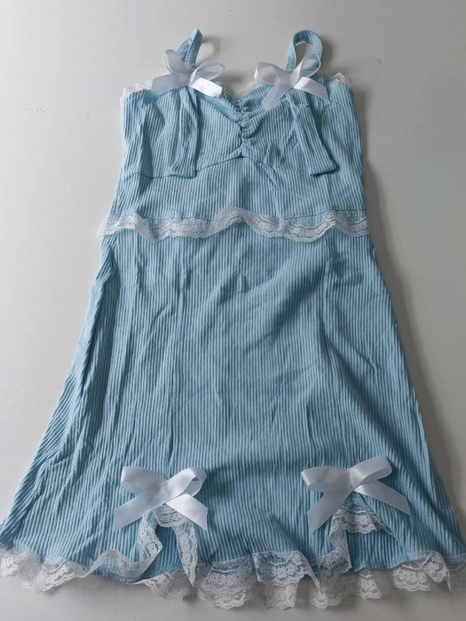 Lace Japanese Sweet Lolita Dress Women Bow Pink Kawaii Party Mini Dresses Female Blue Princess Korean Fashion Dresse Winter 2024