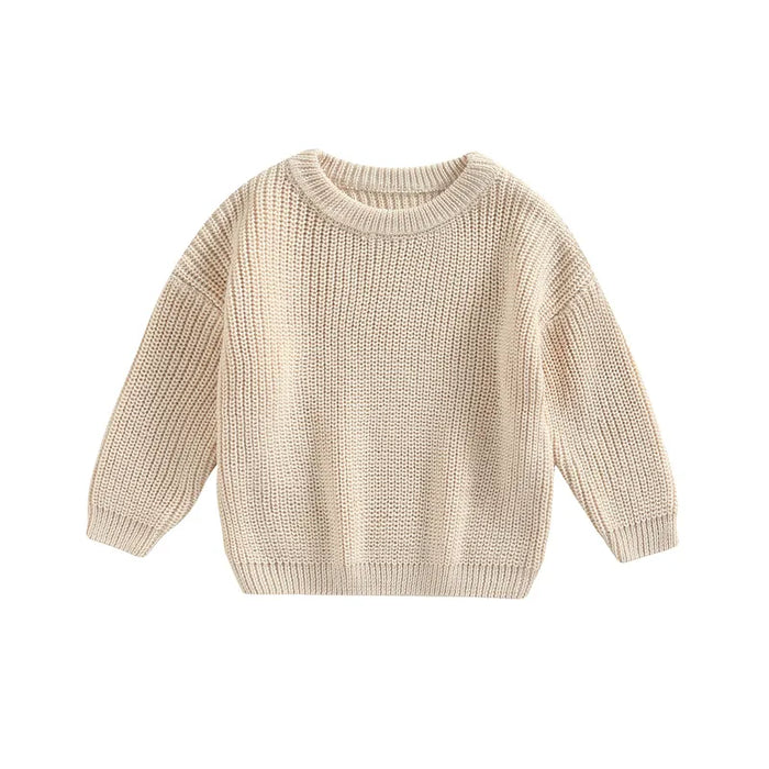 0-9M Autumn New Baby Boys Girls Clothes Baby Sweater Toddler Knit Sweater Newborn Knitwear Long Sleeve Cotton Baby Pullover Tops