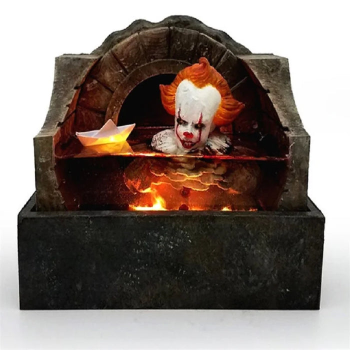 Horror Movie Sculpture Illuminated 3D Model Resin Craft Home Party Decor Statue Figure Halloween Decorations Collection Gifts