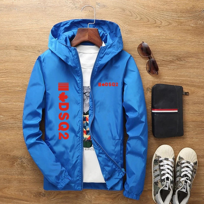 2023 New Selling Summer DSQ2 Brand Casual Rainproof Slim Jacket Men Women Waterproof Sunscreen Anti-UV Windbreaker With Pockets