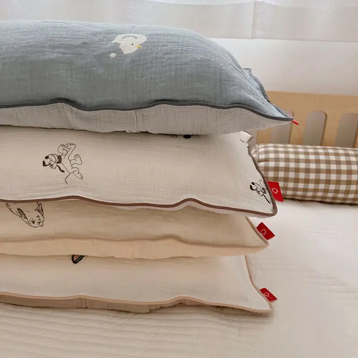 30*50cm Baby Pillowcase Bunny Muslin Newborn Pillow Case 100% Cotton Wholesale Dropshipping
