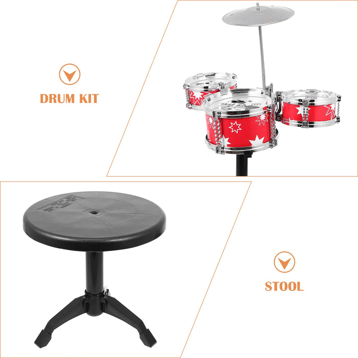 Children's Drum Kit Toddler Preschool Toy Musical Instrument Baby Gift Infant Developmental Toys Educational Kids Plastic
