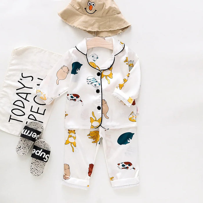 Kids Clothes Girls Sleepwear Children's Pajamas Set for Easter Pajamas Child Boy Print Loungewear Pijama Infantil Meninas