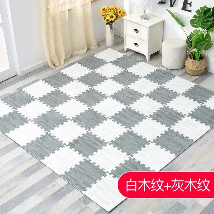 Soft Floor Baby EVA Foam Play Gym Puzzle Mats Wooden Interlocking Exercise Tiles Crawling Carpet And Rug for Kids Game Activity