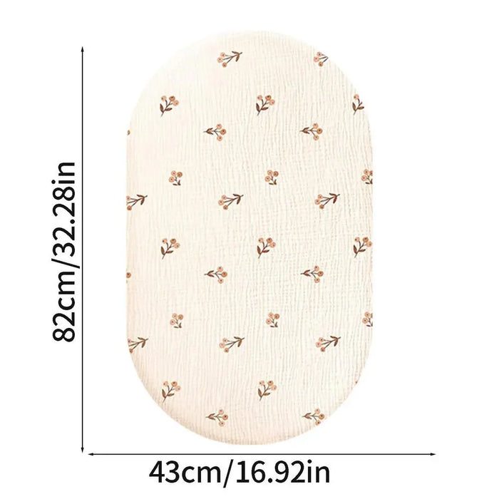 Baby Muslin Crib Sheets Fitted Crib Sheet For Standard Crib Mattress 32.3x16.9x3.9inch Neutral Muslin Gauze Crib Mattress Sheet