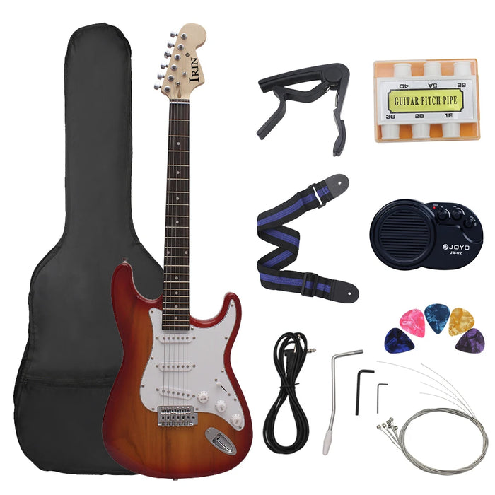 ST Electric Guitar 39 Inch 6 String 21 Frets Basswood Body Electric Guitar Guitarra With Speaker Guitar Parts & Accessories