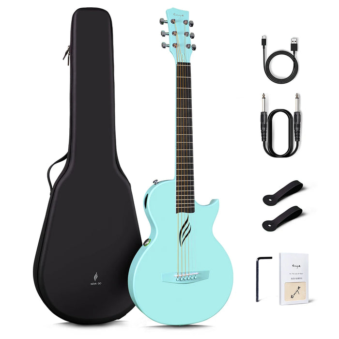 Enya Nova Go SP1 35 Inch Smart Guitar Portable Carbon Fiber Acoustic Electric Travel Guitarra with Case and Charging Cable