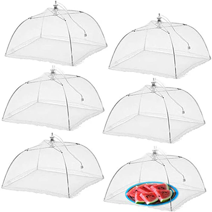 Food Mesh Cover Folding Food Cover Tent Dome Net Umbrella Picnic Kitchen Mesh Anti Fly Mosquito Umbrella Kitchen Gadgets