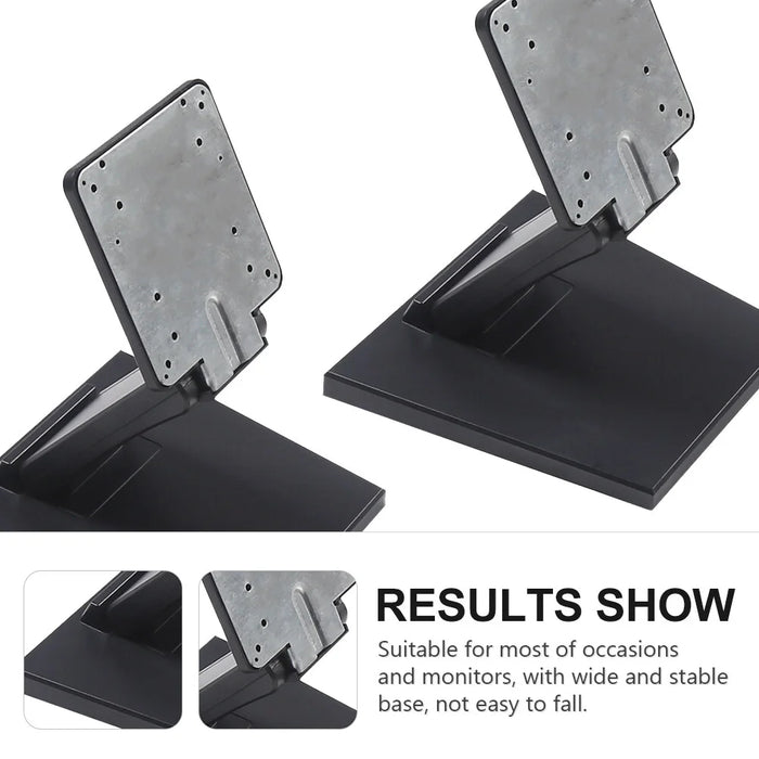 Monitor Base Stand Folding LCD Computer Tabletop Adjustable Heavy Duty Brackets