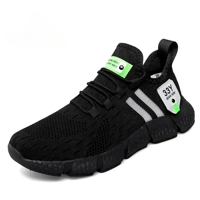 High Quality Men Shoes Popcorn Sole Fly Weave Sneakers Breathable Running Tennis Shoes Comfortable Casual Walking ShoeS Women
