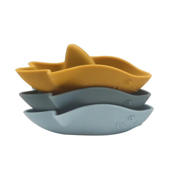 TYRY.HU 3/4pc/set Baby Bath Toys Bathing Early Education Toys Cute Boat Shark Bathing Bath Toy For Infant 0 24 Months