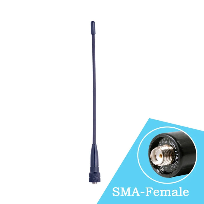REVEX RA-669 Two Way Radio Antenna SMA-Female SMA-Male VHF/UHF Dual Band Portable For Walkie Talkie BAOFENG UV-5R UV-5RE