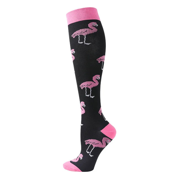 Compression Socks Men's Varicose Veins Diabetes Women's Long Tube Sports Socks Running Riding Medical Nurse Blood Circulation