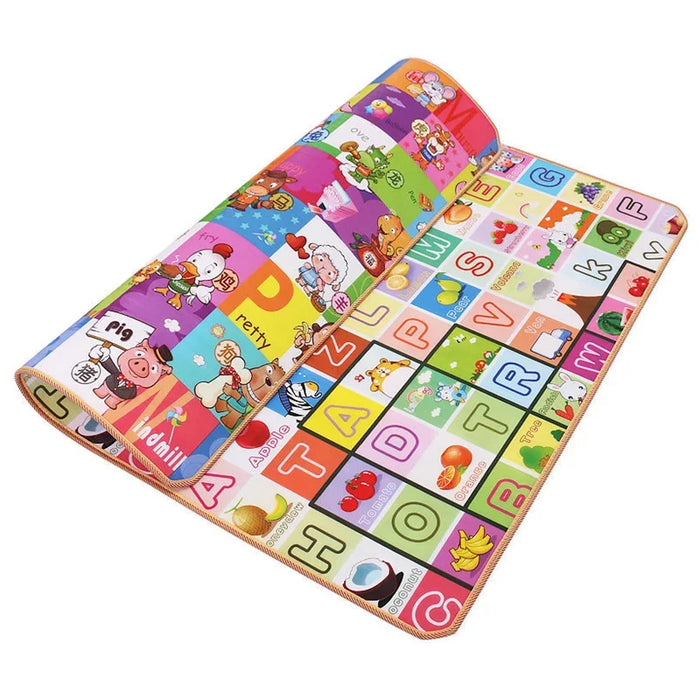 Baby Play Mat 180x120cm Doubel Sided Printed Kids Rug Educational Toys for Children Crawling Carpet Game Activity Gym Foam Floor