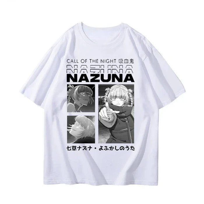 CALL OF THE NIGHT Japan Anime Graphic T-shirt Harajuku Hip Hop Casual T Shirt Korea Style Fashion Loose Summer Cool Otaku Tees