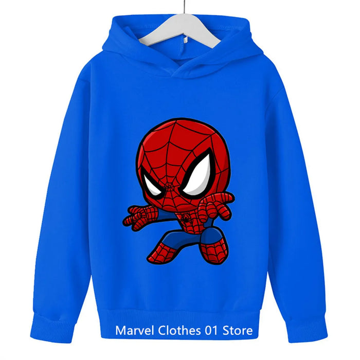 2024 Spiderman Hoodie Kids Clothes Girls Clothing Fashion Baby Boys Clothes Autumn Warm Pikachu Sweatshirt Children Tops