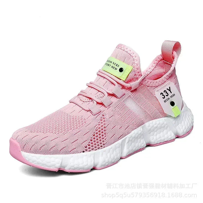 High Quality Men Shoes Popcorn Sole Fly Weave Sneakers Breathable Running Tennis Shoes Comfortable Casual Walking ShoeS Women