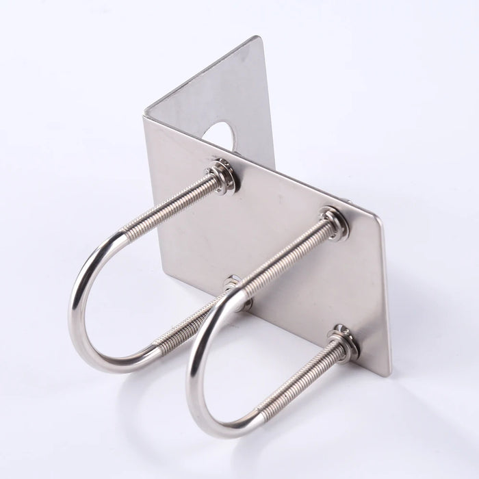 Antenna Bracket U‑Bolt Clamp Car Radio Bracket for Car Radio Transceiver Stainless Steel U Bolt Clamp Accessory