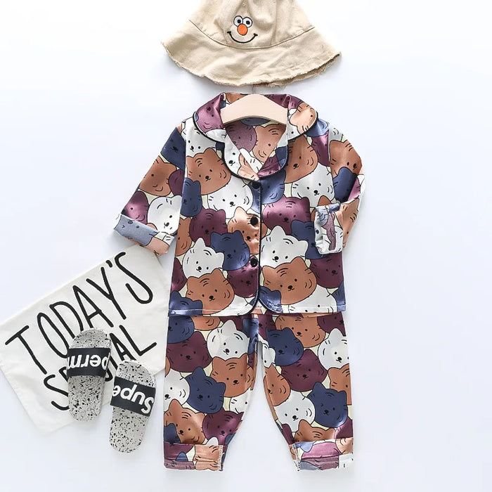 Kids Clothes Girls Sleepwear Children's Pajamas Set for Easter Pajamas Child Boy Print Loungewear Pijama Infantil Meninas
