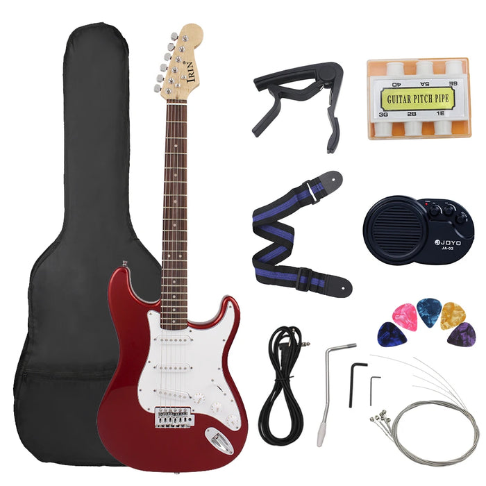 ST Electric Guitar 39 Inch 6 String 21 Frets Basswood Body Electric Guitar Guitarra With Speaker Guitar Parts & Accessories