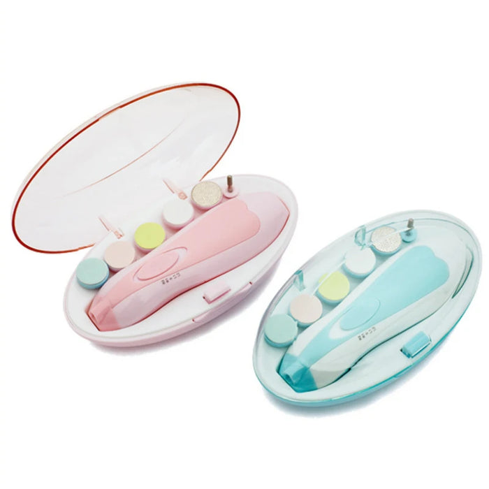 Baby Electric Nail Trimmer Set Kids Nail File Clippers Toes Fingernail Cutter Trimmer Newborn Manicure Set Baby Nail Care Tools