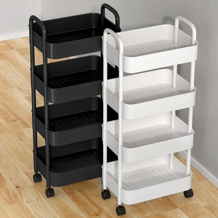 Trolley storage rack Kitchen floor multi-layer snacks baby living room bedroom bathroom mobile storage rack
